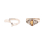 Citrine and sterling silver rings, 'Golden Glory' (pair) - Citrine and Sterling Silver Rings from India (Pair)