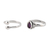 Amethyst and sterling silver rings, 'Gemstone Radiance' (pair) - Amethyst and Sterling Silver Rings Crafted in India (Pair)