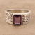 Amethyst ring, 'Purple Glisten' - Sparkling Amethyst Ring from India (image 2) thumbail