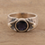 Men's iolite ring, 'Snake Charm' - Men's Iolite Ring Crafted in India (image 2) thumbail