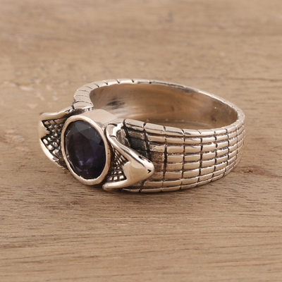 Iolith-Ring für Herren - Iolith-Ring für Herren, hergestellt in Indien