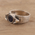 Men's iolite ring, 'Snake Charm' - Men's Iolite Ring Crafted in India (image 2b) thumbail