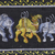 Diptych, 'Triple Stride' - Metallic Animal-Themed Folk Art Diptych from India (image 2b) thumbail