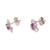 Rhodium plated amethyst stud earrings, 'Glittering Purple Charm' - Rhodium Plated Amethyst Stud Earrings from India (image 2c) thumbail
