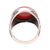 Men's carnelian signet ring, 'Native Flower' - 925 Sterling Silver and Carnelian Men's Ring from India (image 2d) thumbail
