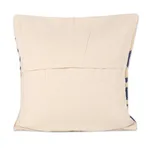 Embroidered cotton cushion covers, 'Swirling Tree' (pair) - Blue Tree Embroidered Cotton Cushion Covers (Pair)
