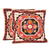 Embroidered cotton cushion covers, 'Modern Art' (pair) - Embroidered Handwoven Cotton Cushion Covers (Pair) (image 2a) thumbail