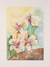 'Lily Enthrall I' - Signed Watercolor Painting of Yellow Lilies from India thumbail