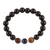 Onyx and tiger's eye beaded stretch bracelet, 'Midnight Enchantment' - Handmade Tiger's Eye and Onyx Beaded Stretch Bracelet (image 2c) thumbail