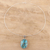 Sterling silver and composite turquoise pendant necklace, 'Classic Oval' - Composite Turquoise and Sterling Silver Pendant Necklace (image 2b) thumbail