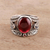 Multi-gemstone ring, 'Fiery Strength' - Multi-Gemstone Ring Crafted in India thumbail