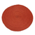 Alfombra de yute (3 pies de diámetro) - Alfombra redonda de yute tejida a mano en color rojizo (3 pies de diámetro)