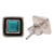 Calcite stud earrings, 'Sky Frame' - Square Calcite Stud Earrings Crafted in India (image 2c) thumbail