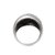 Gewölbter Ring aus Sterlingsilber - Gemusterter gewölbter Ring aus Sterlingsilber aus Indien