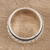 Sterling silver spinner ring, 'Shiny Rope' - Rope Pattern Sterling Silver Spinner Ring from India
