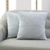 Cotton cushion covers, 'Pearl Grey Pattern' (pair, 18 inch) - Pearl Grey Cotton Cushion Covers from India (Pair, 18 in.)
