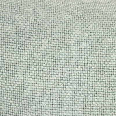 Cotton cushion covers, 'Classic Squares in Mint' (pair) - Handwoven Cotton Cushion Covers in Mint from India (Pair)