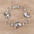 Sterling silver link bracelet, 'Horse Trio' - Sterling Silver Horse Link Bracelet from India thumbail