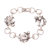 Sterling silver link bracelet, 'Horse Trio' - Sterling Silver Horse Link Bracelet from India (image 2a) thumbail