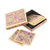 Papier mache coasters, 'Kashmir Lavender' (set of 6) - Lavender Flower Papier Mache Coasters from India (Set of 6)