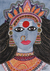 'Parvati Roop (Form)' - Hindu Folk Art Painting of Parvati from India thumbail