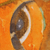 „Bala Ganesha“ – expressionistisches Ganesha-Gemälde in Orange aus Indien
