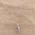 Agate pendant necklace, 'Intricate Island' - Oval Agate Pendant Necklace in Pink and Russet from India (image 2b) thumbail
