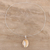 Agate pendant necklace, 'Earth Cleave' - Beige and Brown Agate Pendant Necklace from India (image 2b) thumbail