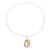 Agate pendant necklace, 'Earth Cleave' - Beige and Brown Agate Pendant Necklace from India (image 2c) thumbail