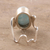 Larimar cocktail ring, 'Modern Sky' - Oval Larimar Cocktail Ring Crafted in India (image 2c) thumbail