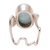 Larimar cocktail ring, 'Modern Sky' - Oval Larimar Cocktail Ring Crafted in India (image 2e) thumbail