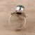 Malachite cocktail ring, 'Forest Majesty' - Oval Green Malachite Cocktail Ring Crafted in India (image 2c) thumbail