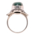 Malachite cocktail ring, 'Forest Majesty' - Oval Green Malachite Cocktail Ring Crafted in India (image 2e) thumbail