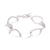 Sterling silver link bracelet, 'Abstract Sheen' - Abstract Sterling Silver Link Bracelet from India (image 2c) thumbail