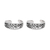 Sterling silver toe rings, 'Floral Trellis' (pair) - Floral Openwork Sterling Silver Toe Rings from India (Pair) thumbail