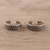 Sterling silver toe rings, 'Patterned Bliss' (pair) - Patterned Sterling Silver Toe Rings from India (Pair) (image 2) thumbail