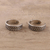 Sterling silver toe rings, 'Patterned Bliss' (pair) - Patterned Sterling Silver Toe Rings from India (Pair) (image 2b) thumbail