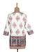 Block-printed cotton tunic, 'Mughal Glory' - Block-Printed Cotton Tunic from India (image 2b) thumbail