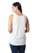 Cotton embroidered tank top, 'Casual Elegance' - Ivory Sleeveless Cotton Top with Chikankari Embroidery (image 2d) thumbail
