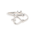 Sterling silver band ring, 'Key to My Love' - Sterling Silver Heart Key Band Ring from India thumbail