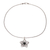 Onyx pendant necklace, 'Delightful Midnight' - Floral Onyx Pendant Necklace from India (image 2c) thumbail