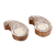 Mango wood tealight holders, 'Paisley Blocks' (pair) - Paisley Mango Wood Tealight Holders from India (Pair)