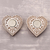 Mango wood tealight holders, 'Heart Blocks' (pair) - Heart-Shaped Mango Wood Tealight Holders from India (Pair)