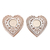 Mango wood tealight holders, 'Heart Blocks' (pair) - Heart-Shaped Mango Wood Tealight Holders from India (Pair)