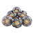 Ceramic knobs, 'Royal Garden' (set of 6) - Multicolored Floral Ceramic Knobs from India (Set of 6) (image 2b) thumbail