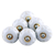 Ceramic knobs, 'White Glory' (set of 6) - Artisan Crafted Ceramic Knobs in White from India (Set of 6) (image 2c) thumbail