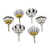 Ceramic knobs, 'Flowery Union' (set of 6) - Floral Ceramic Knobs with Hand-Painted Designs (Set of 6) (image 2d) thumbail