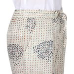 Block print cotton pants, 'Mumbai Muse' - Hand Block Printed Ivory Cotton Pants