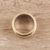 Sterling silver spinner ring, 'Hopeful Dance' - Sterling Silver and Brass Spinner Ring from India