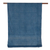 Block-printed cotton shawl, 'Indigo Stripes' - Striped Block-Printed Cotton Shawl in Indigo from India (image 2c) thumbail